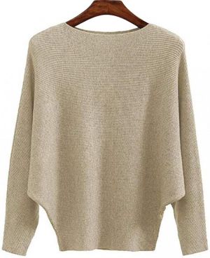 Ckikiou Women Lightweight Oversized Sweaters Tops Batwing Loose Cashmere Pullovers…