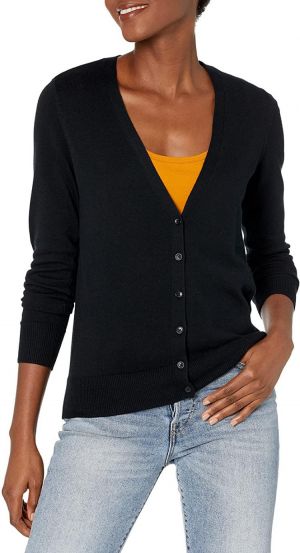Amazon Essentials Women's Lightweight V-Neck Cardigan