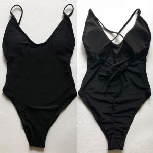 Female Thong Padded Sexy One Piece Swimsuit Solid Swimwear Women Adjustable straps Bathing Suit Bodysuit Backless Beach monokini