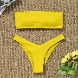 Women's Bikini High Waisted Tummy Control Two Piece Swimsuit Swimwear 2021 Girl Beach Bathing Suit Woman Swimwear Bikini