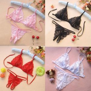 Bikinis Lingerie Femme Sexy Women's Sexy Lingerie Transparent Open File Lace Sexy Lingerie For Women Sex Set Bra Underwear