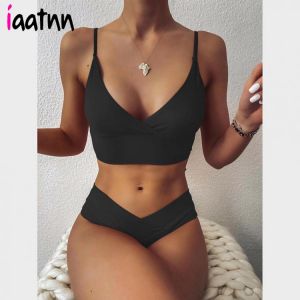 Sexy High Waist Bikinis 2021 Women Swimwear Female Swimsuit Thong Bikini Set Beachwear Swimming for Bathing Suit Woman Swimsuits