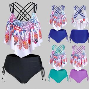 2020 Sexy Brazilian Bikinis Women Swimsuit Padded Swimwear  Flounce Bikini Set Push Up Beach Wear Bathing Suit Swimming maillot