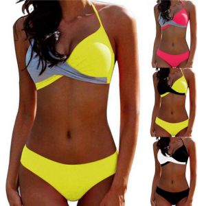Sexy Bikini Pad Push Up Swimwear Women Biquinis Feminino Swimsuit Bath Suit Bikini Set Beachwear Separat Two Piece Costume Cloth
