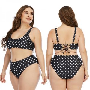 New 2021 Women Bikini Sets High Waist Swimsuit Plus Larges Big Size Sexy Foral Swimwear Plussize  Swim Bathing Beachwear Suits