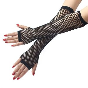 New Fashion Neon Fishnet Fingerless Long Gloves Leg Arm Cuff Party Wear Fancy Dress For Womens Sexy Beautiful Arm Warmer