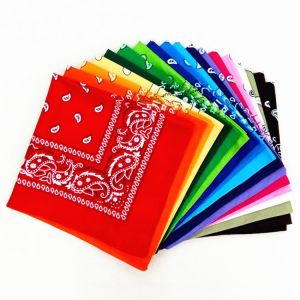 3pcs Bandana Unisex Hip Hop Black Hair Band Neck Scarf Sports Headwear Wrist Wraps Head Square Scarves Print Handkerchief