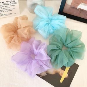 Large Intestine Silk Scrunchy Elastic Hair Band Printed Hair Scrunchies For Women