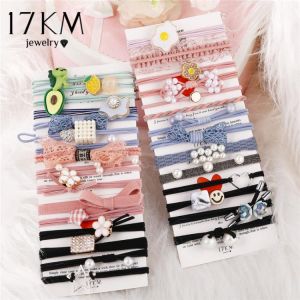 17KM Cartoon Bag Children Elastic Hair Bands For Girls Baby Rubber Bands Hair Accessories Headband 2020 Ponytail Holders Rope