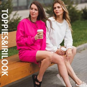 toppies 2021 Women Two Piece Set Tracksuits O-neck Sweatshirts Elastic High Waist bermuda shorts solid color
