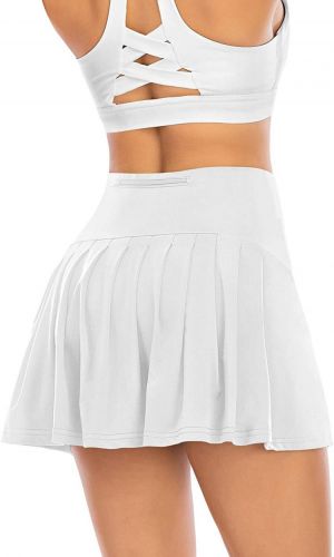 Pleated Tennis Skirts for Women with Pockets Shorts Athletic Golf Skorts Activewear Running Workout Sports Skirt