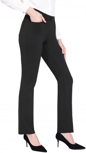 BALEAF Women's Yoga Dress Pants 29"/31"/33"/35" Stretchy Work Slacks Business Casual Straight Leg Trouser