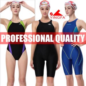 YINGFA WOMEN'S GIRL‘S COMPETITION TRAINING RACING PROFESSIONAL KNEESKIN SWIMWEARS SWIMSUITS ALL SIZE FINA APPROVED # 925 93