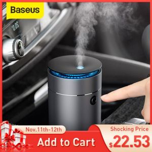 Baseus Car Diffuser Humidifier Auto Air Purifier Aromo Air Freshener with LED Light For Car Essential Oil Aromatherapy Diffuser
