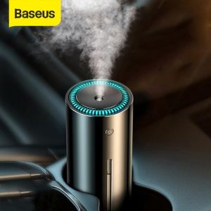 Baseus Car Air Humidifier Aluminium Alloy 300mL With LED Light For Auto Armo Home Office Accessories Car Air Humidifier