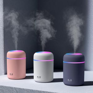 300ml Car Electric Air Humidifier Air Freshener Oil Diffuser Fragrance Aroma Humidifier Auto Shut-off USB for Car Home Office
