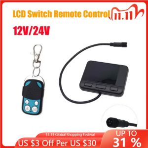 12V/24V LCD Monitor Switch Remote Control Parking Heater Switch Air Heater Switch Universal Car Truck Heating Device Controller