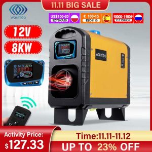 Warmtoo 12V 8KW Car Heater All in One Heating Diesel Air Heater Single Hole LCD Monitor Parking Warmer Quick Heat For Truck Bus