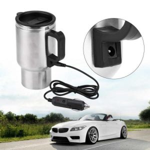 12V 450ml Electric In-car Stainless Steel Travel Heating Cup Coffee Tea Car Cup Mug Electric Coffee Mug Tools
