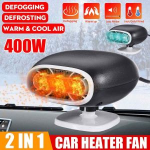400W 2 in 1 Auto Car Hot Heating Defroster 12V Electric Fan Radiator Heating Windshield Defroster demister  360° Rotating