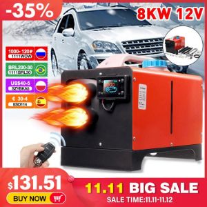 8000W 12V/24V Auto Car Heater Remote Control Car Parking Heater Fan All-in-one Mini Diesel Heater For Trucks Trailer Motor-Homes
