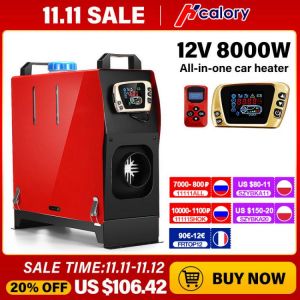 HCalory Car Heater All In One 2KW 1-8KW 12V Air Diesels Parking Heater Car Heater For Trucks Motor-Homes Boats Bus LCD Switch