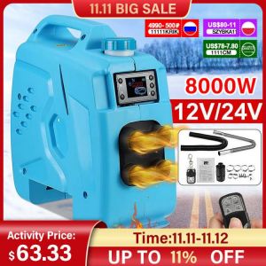 8KW 12V 24V Air Diesel Heaters 8KW 24V Air Heater Parking Heater 12V With Remote Control Car Heater 24V for RV Trucks Boats Bus