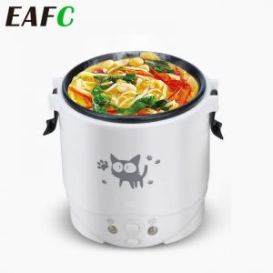 1L Car Rice Cooker 220V for home 24V for truck 12V for car Multi-function Cooking Machine Fast Heating Lunch Box Car Electrical