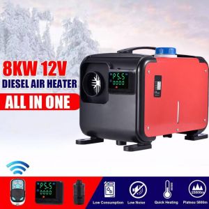 12V Adjustable Ignition Copper Heater 8kw To 1kw All In One Parking Diesel Heater Car Heater For Motorhome Websato RV With LCD