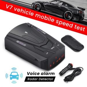 2021 NEW Car Radar Detector Anti Radar English Russian Voice Speed Alert Warning Alarm System 16 LED Display Anti Radar Detector