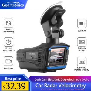 Car Dash Cam Full HD 1080P Dashboard Camera Anti Radar Detector With English Russian Voice Alerts 24-Hour Parking Auto Accessory