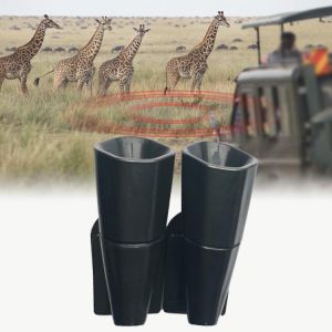 Car Removable ABS Deer Alert Ultrasonic Animal Repeller Wildlife Warning Device For Auto Motorcycle Truck SUV And ATV Black