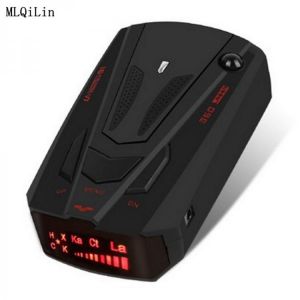 Car Radar Detector 16 Band Voice Alert V7 Anti Speed Radar Signal Detection LCD Display 360 Degrees Car Speed Testing System