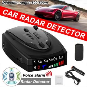 2021 Radar Car Radar Detector English Russian anti radar detector Vehicle V7 Speed Alarm Systems & Security  Radar Detectors
