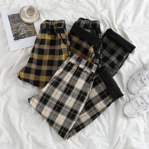 Autumn Winter Sweatpants Women Unisex Elegant Wide Leg Sweat Pants Women Fleece Warm Pants Swearshirt Pents Casual Loose Baggy