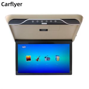 19 Inch Roof Mount Flip Down HD 1080P MP5 Player With USB/TF/HDMI/FM Transmitter Monitor Audio Intput/output For Car Ceiling TV