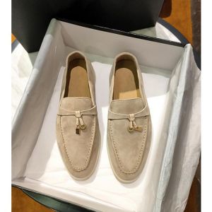 Vallu High quality 2021 Summer Walk autumn new arrival leather high-end metal buckle soft outsole flat comfortable loafers