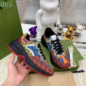 2021 Women's Sports Shoes Women's Shoes Soled Printing Vulcanized Shoes Fashion Retro Old Shoes Breathable Sports Shoes