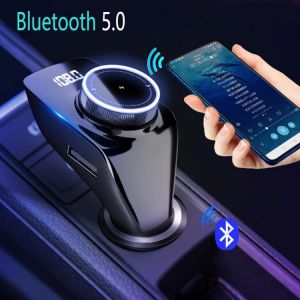 Car USB Charger Car Bluetooth Mp3 Music Player Bluetooth 5. 0 FM Transmitter Handsfree Car Kit AUX U Disk Bluetooth Receiver