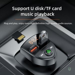 FM Transmitter Car Wireless Bluetooth 5.0 FM Radio Modulator Car Kit 3.1A USB Car Charger Handsfree Aux Audio MP3 Player