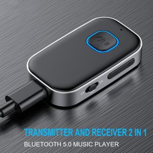 Car Wireless Bluetooth 5.0 Receiver Transmitter Adapter 3.5mm Jack For Auto Music Audio Aux Headphone Receiver Handsfree