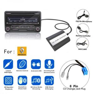 DOXINGYE USB AUX Bluetooth Car Radio Digital CD Changer Adapter MP3 Music Player Handsfree For Renault Clio Master Modus Dayton