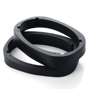 2pcs 6x9inch Car Audio Stereo Speaker Adapter Mount Black Spacer Rings Bracket Holder for Toyota Nissan Universal Solid Horn Pad