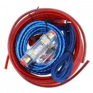 1 Set Car Power Amplifier Installation Kit Auto Car Speaker Woofer Subwoofer Cables Audio Wire Wiring Line with Fuse Suit