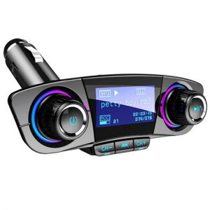Wireless Bluetooth Handsfree Calling Car Charger FM Transmitter MP3 Player Radio Adapter USB Car Charger 1.3 Inch LCD Displayer