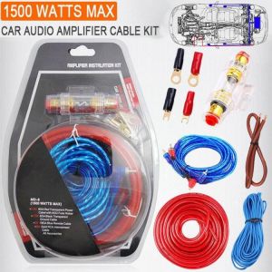 60 AMP Fuse Holder 8GA Power Cable Subwoofer Speaker Wires Wire Fuse RCA Audio Amplifier Power Wiring Cable Kit Car Install K9F8