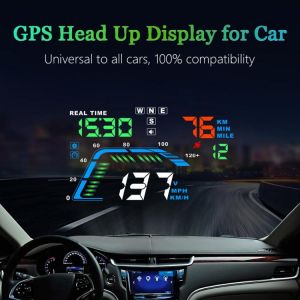 Car Electronic HUD Head Up Display Universal OBD2 GPS Speed Projector Display Fuel Consumption Temperature Diagnostic Tool