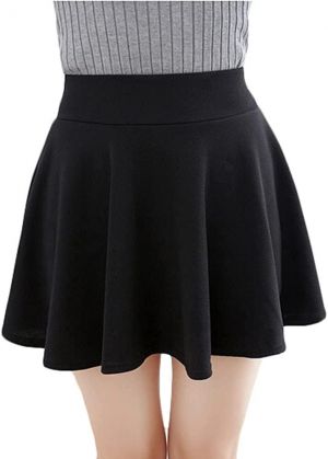 Urban CoCo Women's Basic Versatile Stretchy Flared Casual Mini Skater Skirt