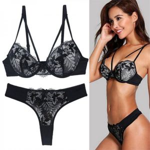 Women's Underwear Set Woman 2 Pieces Lingerie Sexy Lace Underwear Panties Thongs Top Sensual Lingerie Woman Exotic Bras Sets