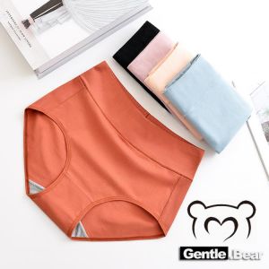 Gentle.Bear Cotton Women's Panties  High waist briefs  large size XXXXL Breathable Women Underwear Elastic Soft Ladies Underw